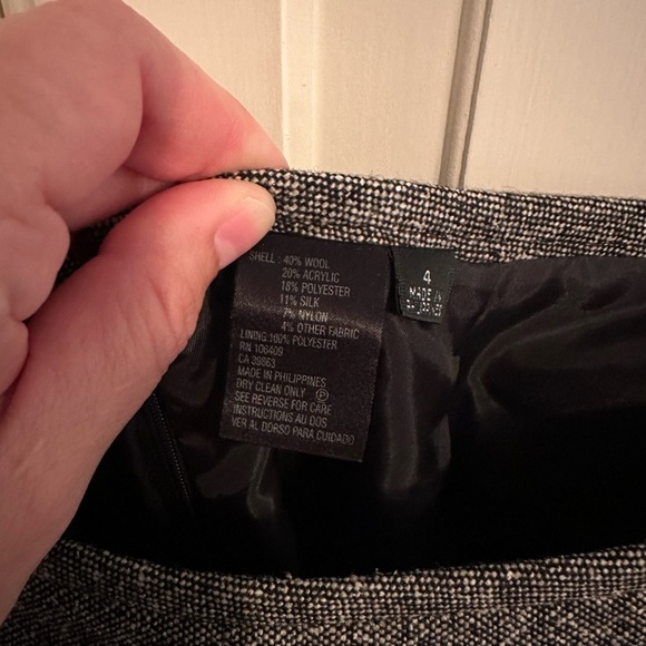 Tahari skirt suit set black tweed size 4 - Picture 3 of 6
